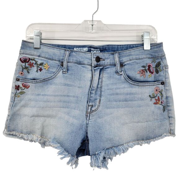 Mossimo Supply Co. Pants - Mossimo Supply Womens Embroidered Booty Shorts Size 10 High Waist 30x2 Floral